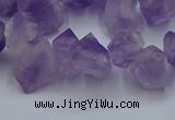 CTD3705 Top drilled 5*8mm - 15*20mm faceted nuggets amethyst beads