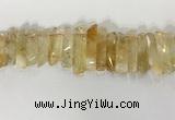 CTD3724 Top drilled 8*20mm - 10*50mm sticks citrine gemstone beads