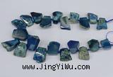 CTD4014 Top drilled 18*25mm - 25*35mm freeform agate beads