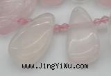 CTD480 Top drilled 10*22mm - 15*45mm freeform rose quartz beads