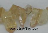 CTD540 Top drilled 8*15mm - 10*25mm nuggets plated quartz beads