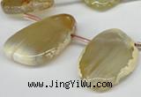 CTD610 Top drilled 25*35mm - 30*40mm freeform agate gemstone beads
