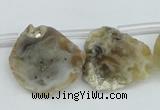 CTD614 Top drilled 15*20mm - 25*35mm freeform agate gemstone beads