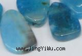 CTD689 Top drilled 18*25mm - 28*40mm freeform agate gemstone beads
