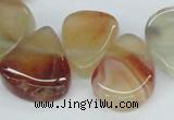 CTD696 Top drilled 18*25mm - 22*30mm freeform agate gemstone beads