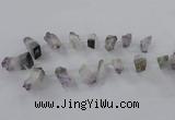 CTD797 Top drilled 18*20mm - 25*40mm freeform amethyst gemstone beads