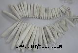 CTD827 Top drilled 5*20mm - 10*80mm stick sea urchin shell beads