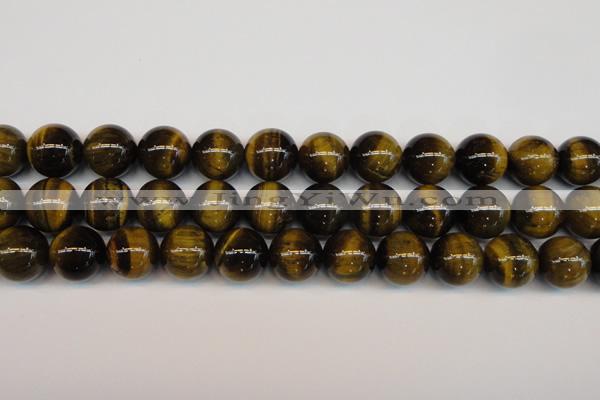 CTE1215 15.5 inches 16mm round AB grade yellow tiger eye beads