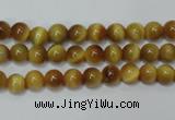 CTE127 15.5 inches 6mm round yellow tiger eye gemstone beads