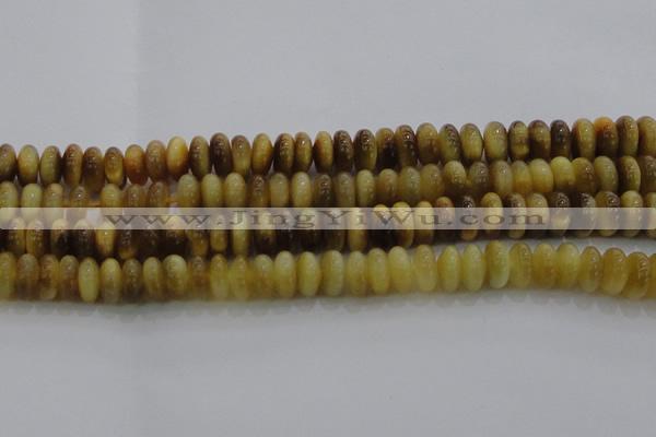 CTE1512 15.5 inches 6*10mm rondelle golden tiger eye beads