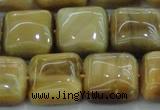 CTE1529 15.5 inches 16*16mm square golden tiger eye beads wholesale