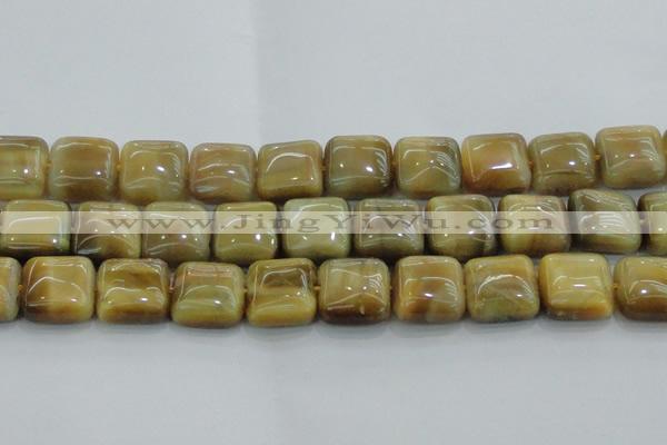 CTE1531 15.5 inches 20*20mm square golden tiger eye beads wholesale