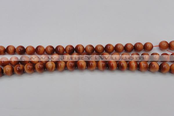 CTE1662 15.5 inches 8mm round sun orange tiger eye beads