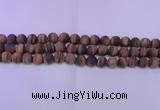 CTE1772 15.5 inches 8mm round matte yellow tiger eye beads