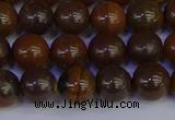 CTE1782 15.5 inches 8mm round yellow iron tiger beads wholesale
