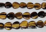 CTE179 15.5 inches 10*10mm heart yellow tiger eye gemstone beads
