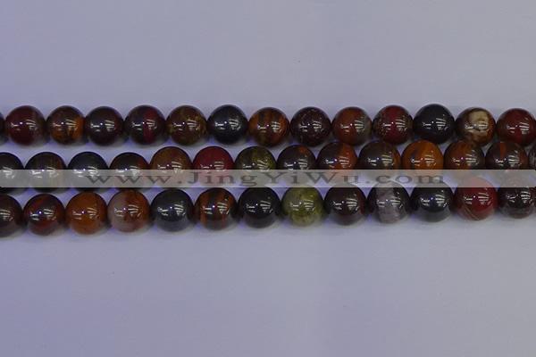 CTE1795 15.5 inches 14mm round red iron tiger beads wholesale