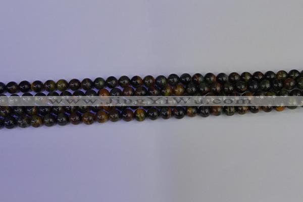 CTE1800 15.5 inches 4mm round blue iron tiger beads wholesale