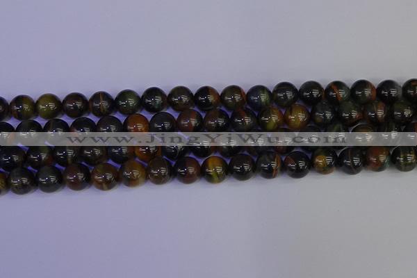 CTE1804 15.5 inches 12mm round blue iron tiger beads wholesale