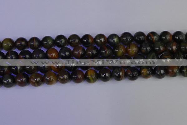CTE1805 15.5 inches 14mm round blue iron tiger beads wholesale