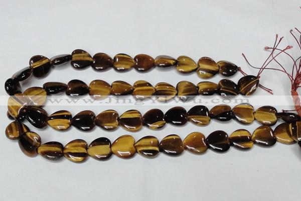 CTE183 15.5 inches 18*18mm heart yellow tiger eye gemstone beads