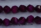 CTE1906 15.5 inches 6mm faceted nuggets red tiger eye beads