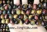 CTE2195 15.5 inches 14mm round mixed tiger eye beads wholesale