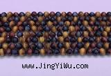 CTE2219 15.5 inches 6mm round colorful tiger eye gemstone beads