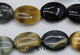 CTE571 15.5 inches 15*20mm oval golden & blue tiger eye beads