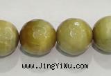 CTE906 15.5 inches 16mm faceted round golden tiger eye beads