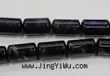 CTE949 15.5 inches 8*14mm tube dyed blue tiger eye beads wholesale