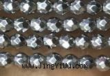 CTG1084 15.5 inches 2mm faceted round tiny hematite beads