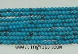 CTG114 15.5 inches 2mm round tiny blue turquoise beads wholesale
