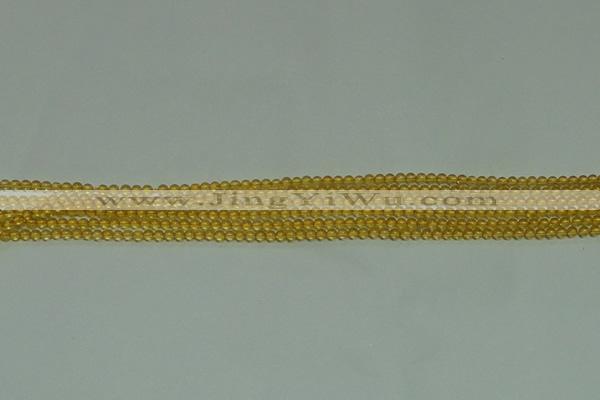 CTG116 15.5 inches 2mm round tiny citrine gemstone beads wholesale
