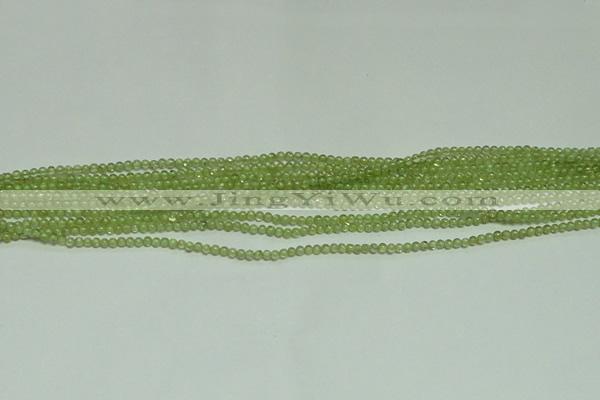 CTG119 15.5 inches 2mm round tiny peridot gemstone beads wholesale