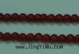 CTG12 15.5 inch 3mm round A grade tiny red agate beads wholesale