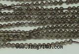 CTG120 15.5 inches 2mm round tiny smoky quartz beads wholesale