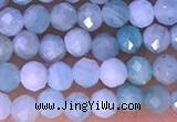 CTG1308 15.5 inches 3mm faceted round amazonite beads wholesale