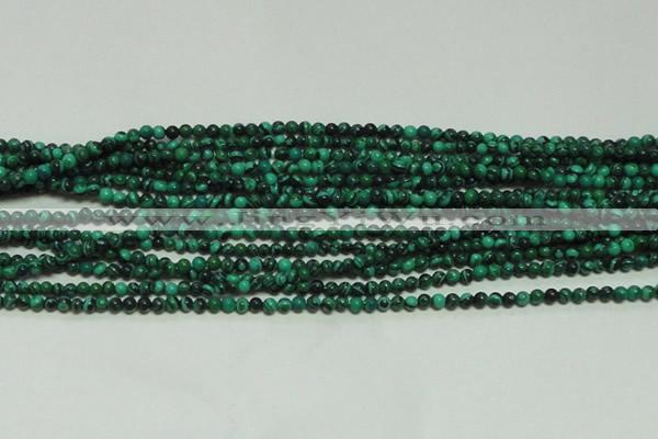 CTG132 15.5 inches 3mm round tiny synthetic malachite beads wholesale