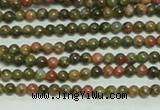 CTG134 15.5 inches 3mm round tiny unakite gemstone beads wholesale