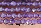 CTG1341 15.5 inches 2mm faceted round amethyst gemstone beads