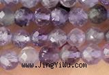 CTG1343 15.5 inches 4mm faceted round amethyst beads wholesale