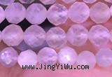CTG1352 15.5 inches 4mm faceted round white moonstone beads
