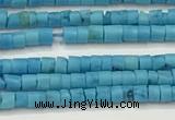 CTG1372 15.5 inches 1.5*2mm heishi tiny blue turquoise beads
