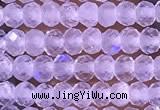 CTG1395 15.5 inches 2*3mm faceted rondelle tiny white moonstone beads