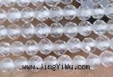 CTG1400 15.5 inches 2mm faceted round white crystal beads wholesale