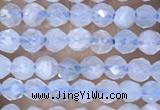 CTG1441 15.5 inches 2mm faceted round aquamarine beads wholesale