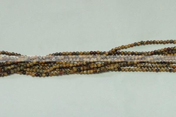 CTG147 15.5 inches 3mm round tiny leopard skin jasper beads wholesale