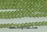 CTG149 15.5 inches 3mm round tiny peridot gemstone beads wholesale