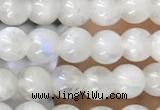 CTG1580 15.5 inches 4mm round white moonstone beads wholesale